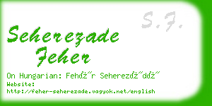 seherezade feher business card